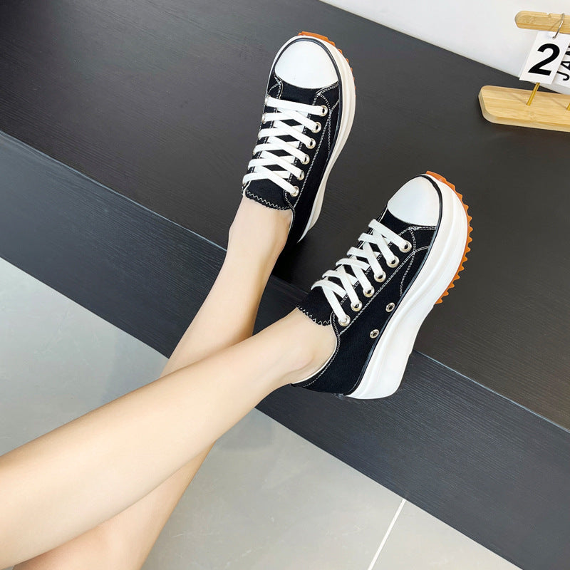 Canvas anti-slip thick-soled sneakers