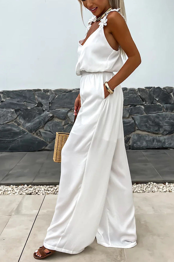 Women's Sleeveless Wide Leg Jumpsuit - 🔥Buy two and get free shipping!