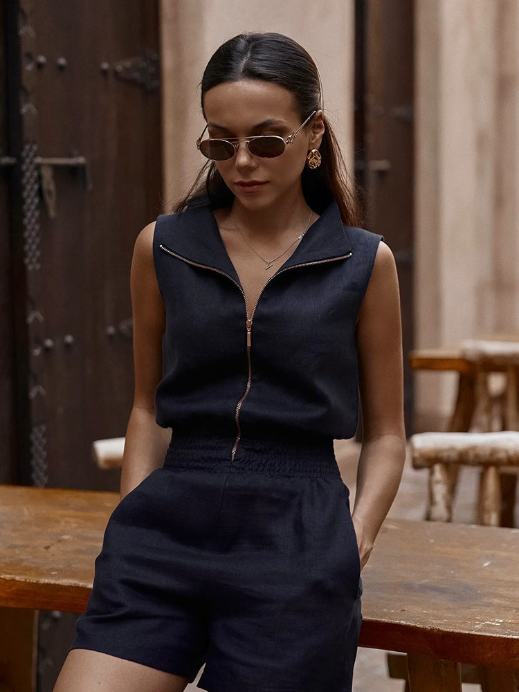 2024 Summer Temperament Sleeveless Jumpsuit (Buy 2 Free Shipping)