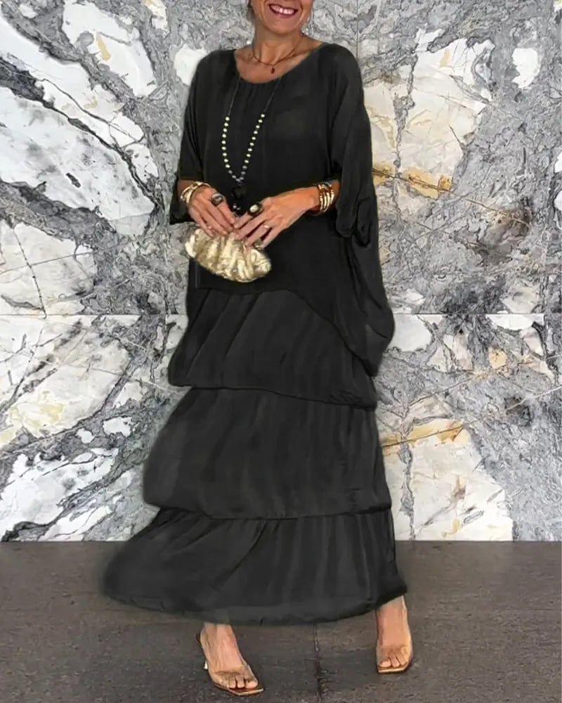 🔥Last Day Promotion🔥Elegant V-neck Maxi Dress(BUY 2 FREE SHIPPING)