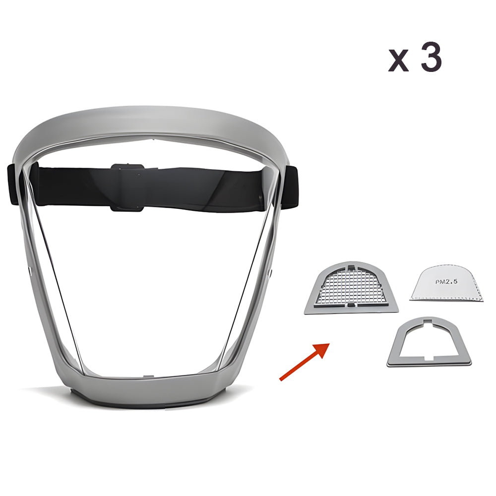 π₯ Full Protection Breathable Anti-Fog Face Mask - Buy 1 Get 1 Free