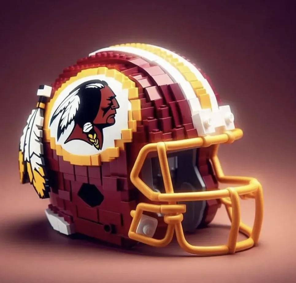 ๐ Building Block Football Helmet โ 300+ Piece Collectible Construction Set