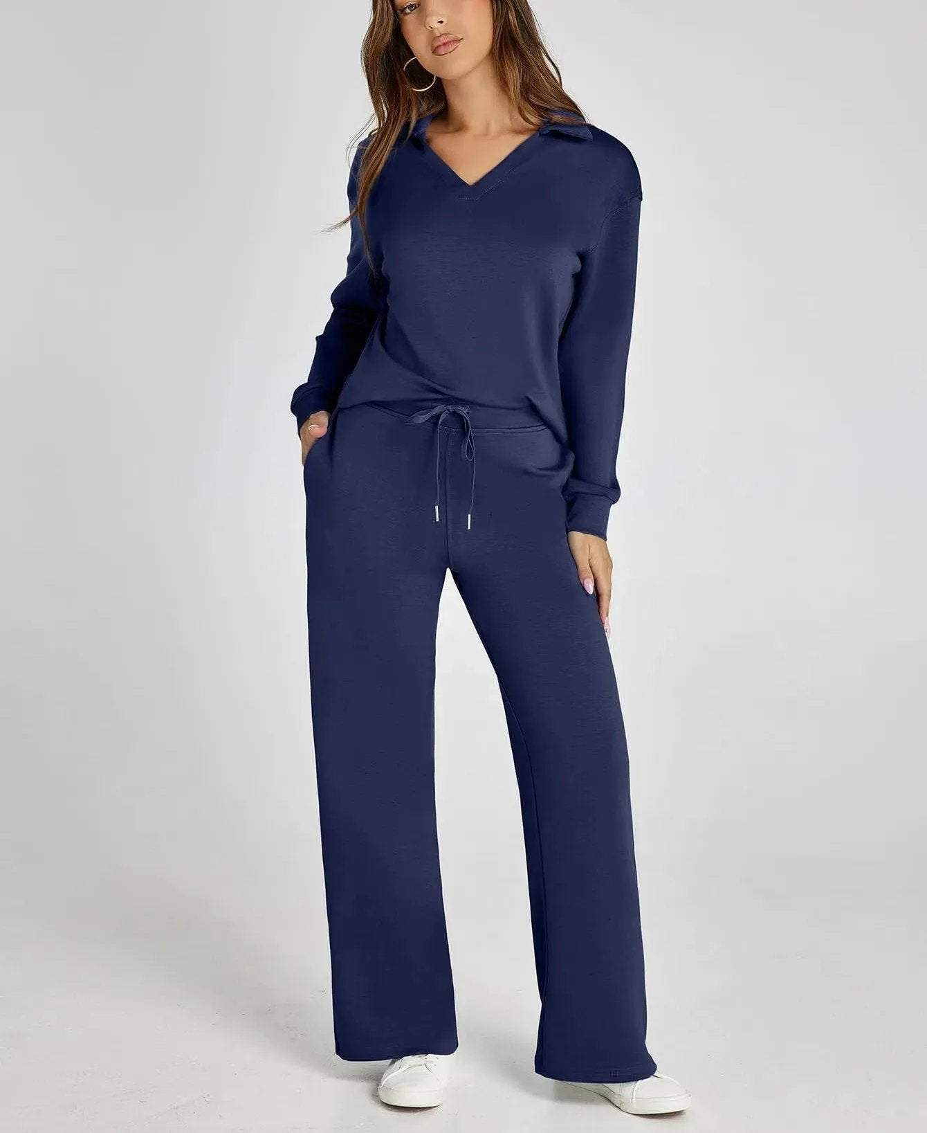 Women's 2 Piece Sets Outfits Casual Long Sleeve Sweatsuits Sets (🔥Same as in the video)