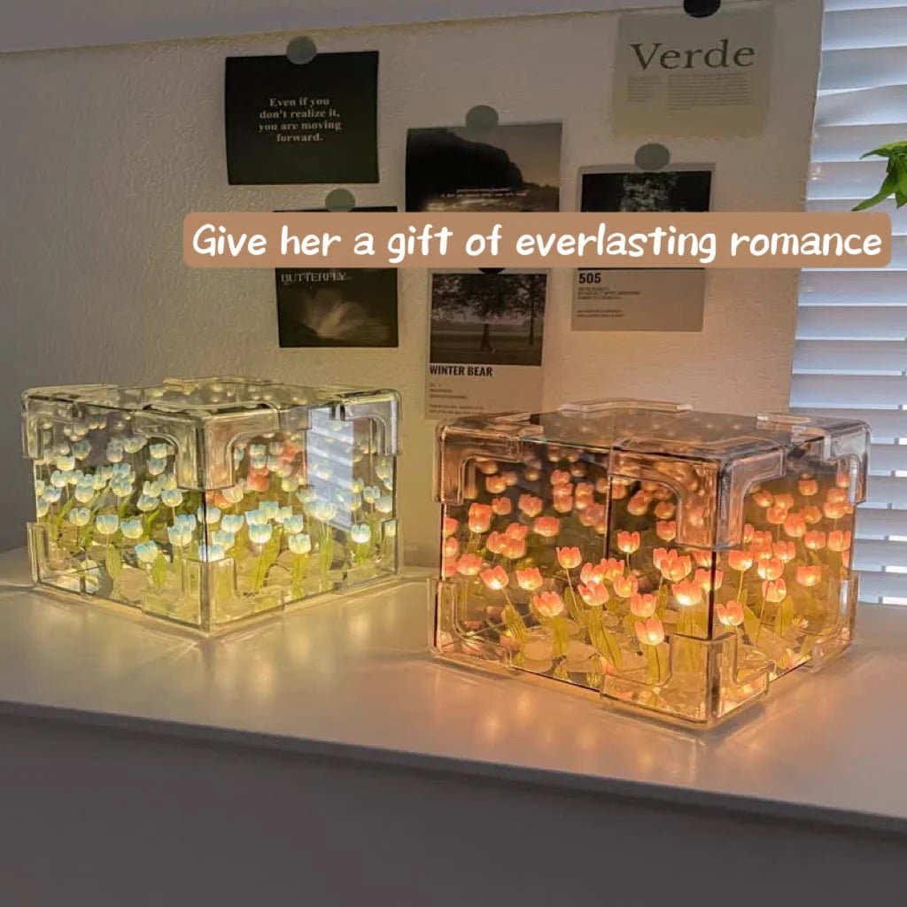 Craft Your Own Floral Glow-DIY Flower Lamp Kit(Tutorial included)