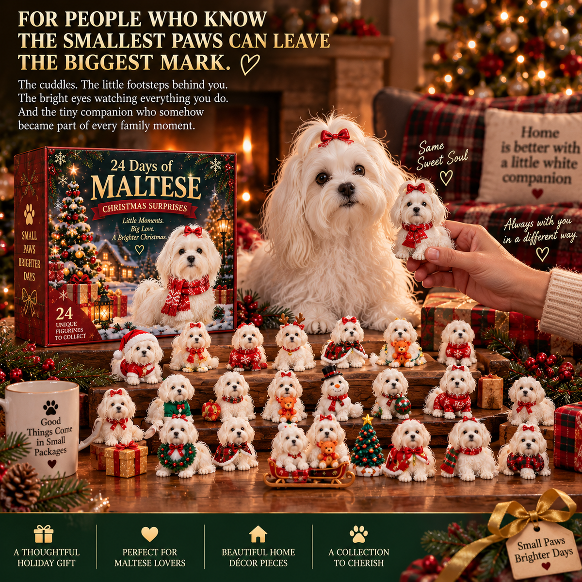 24 Days of Maltese Joy – A Christmas Collection of Little Moments & Big Love🐾