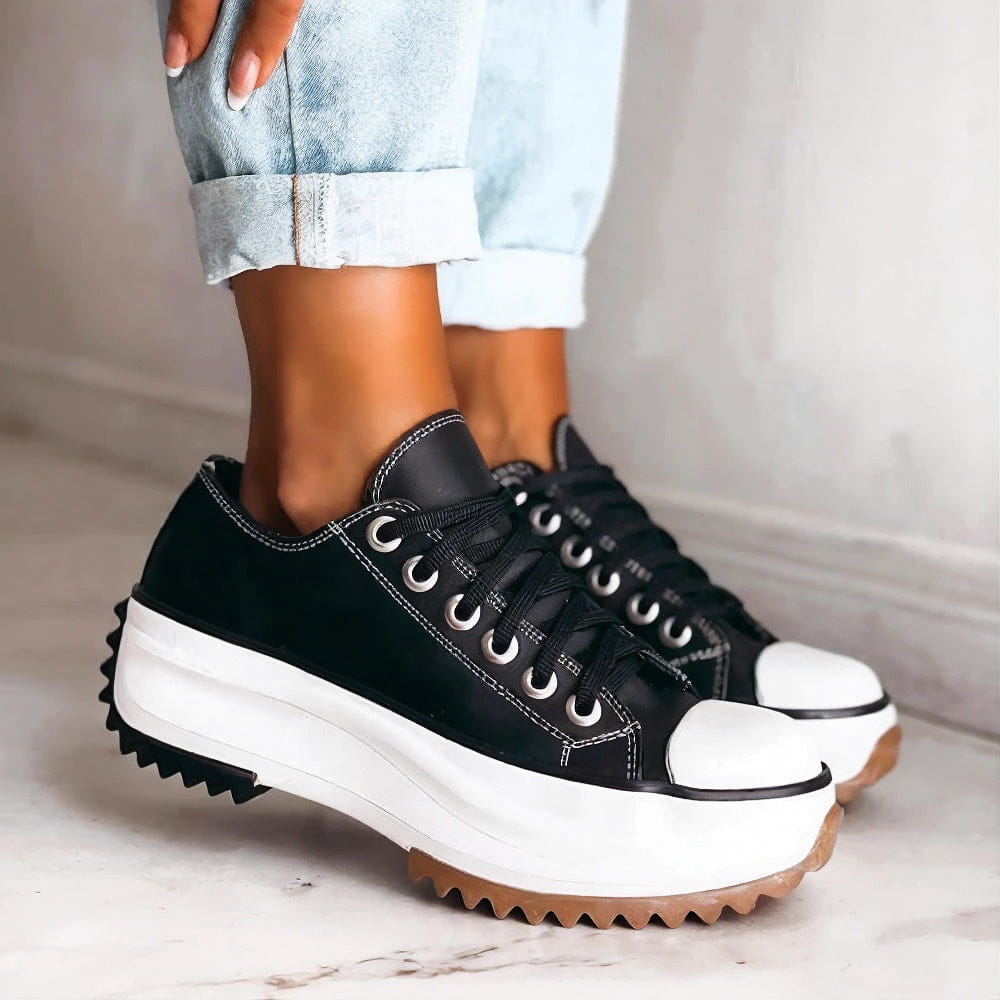 Canvas anti-slip thick-soled sneakers