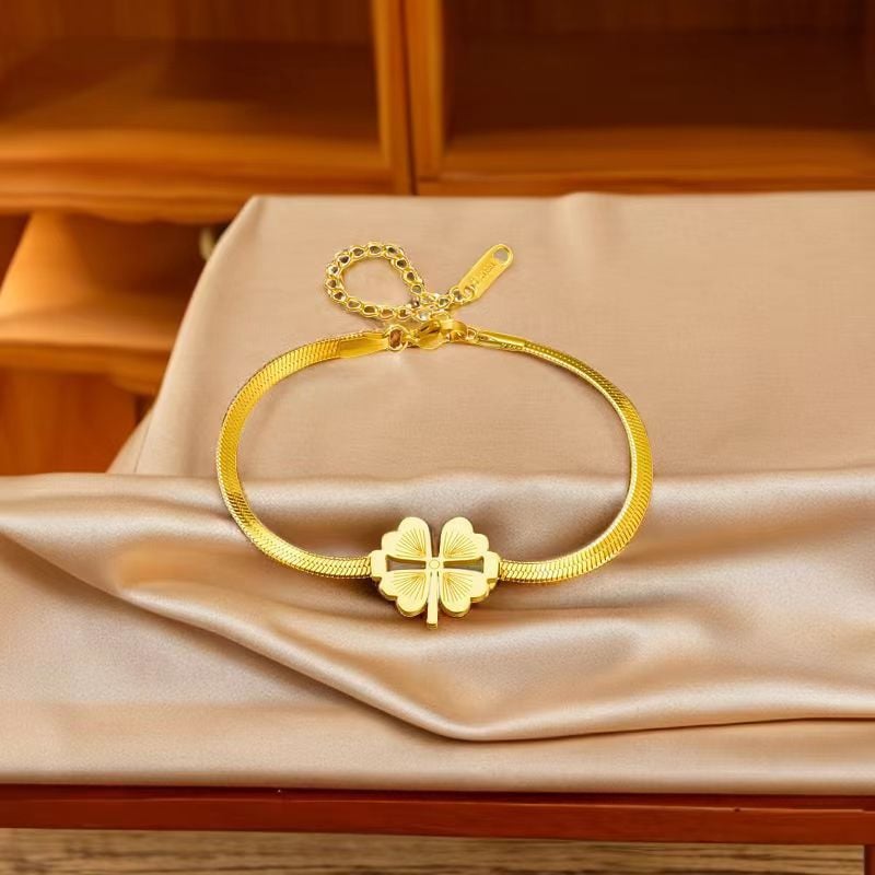 Gold Plated Lucky Clover Necklace