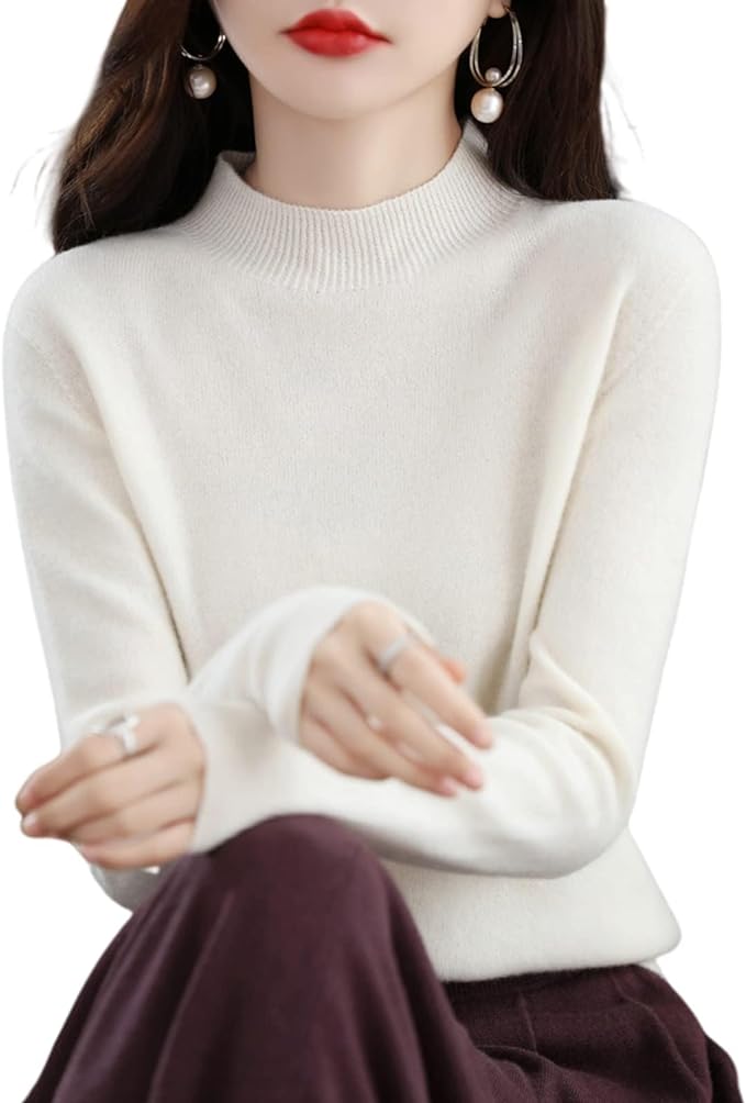 Women's cashmere sweater, 100% wool, say goodbye to static electricity - buy two and get free shipping!
