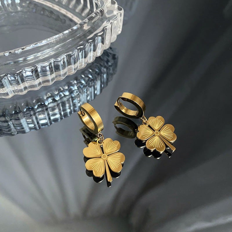 Gold Plated Lucky Clover Necklace
