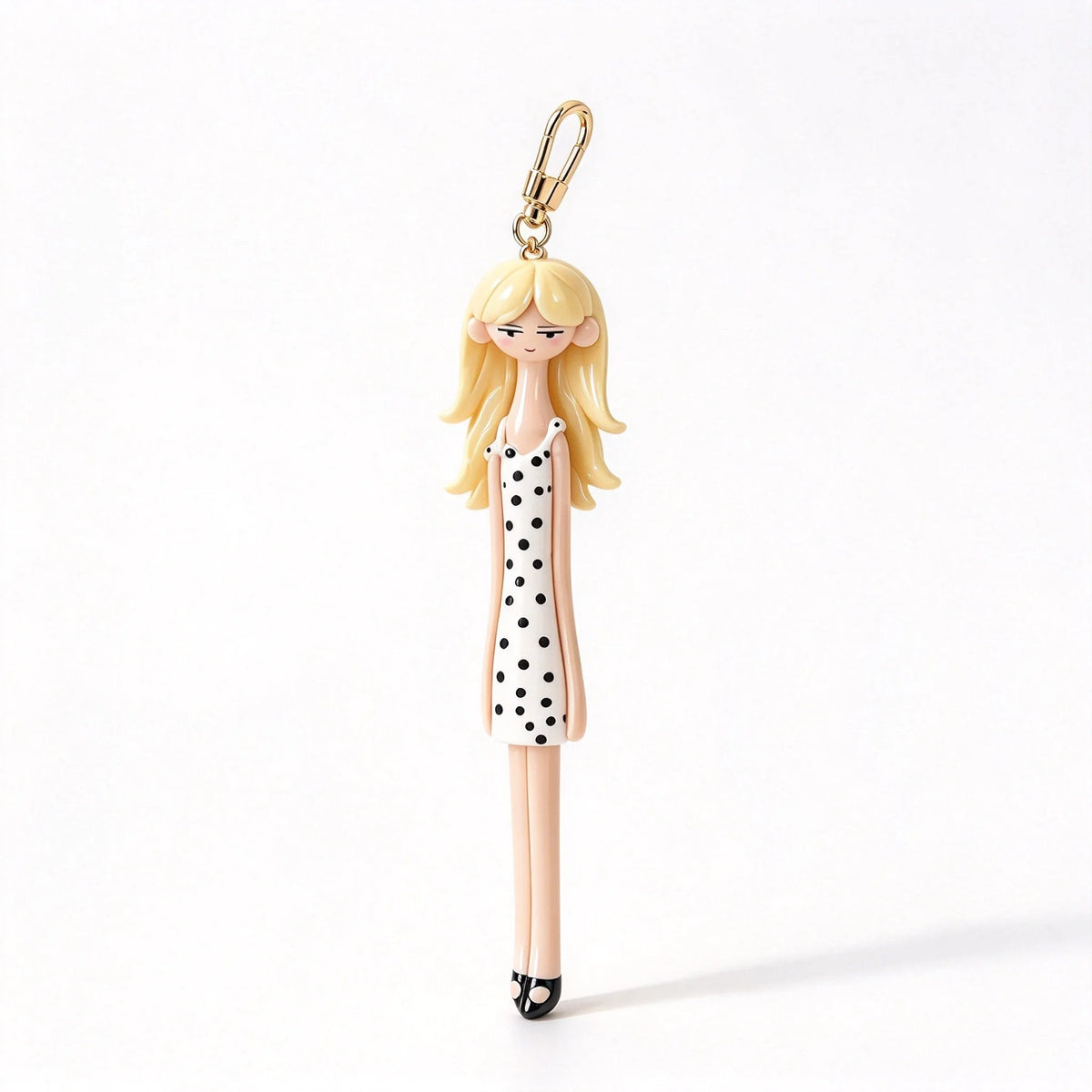 👗 Cute Fashion Girl Doll Bag Charm Keychain