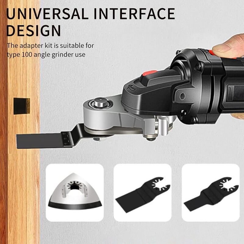 🔥🎁🎁Angle Grinder Converter Set, Angle Grinder Converter Universal Head Adapter, Carbon Steel Angle Grinder to Multi-Tool Converter🔥🔥