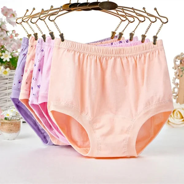 π₯ New High-Waist Ladies Cotton Panties Plus Sizes