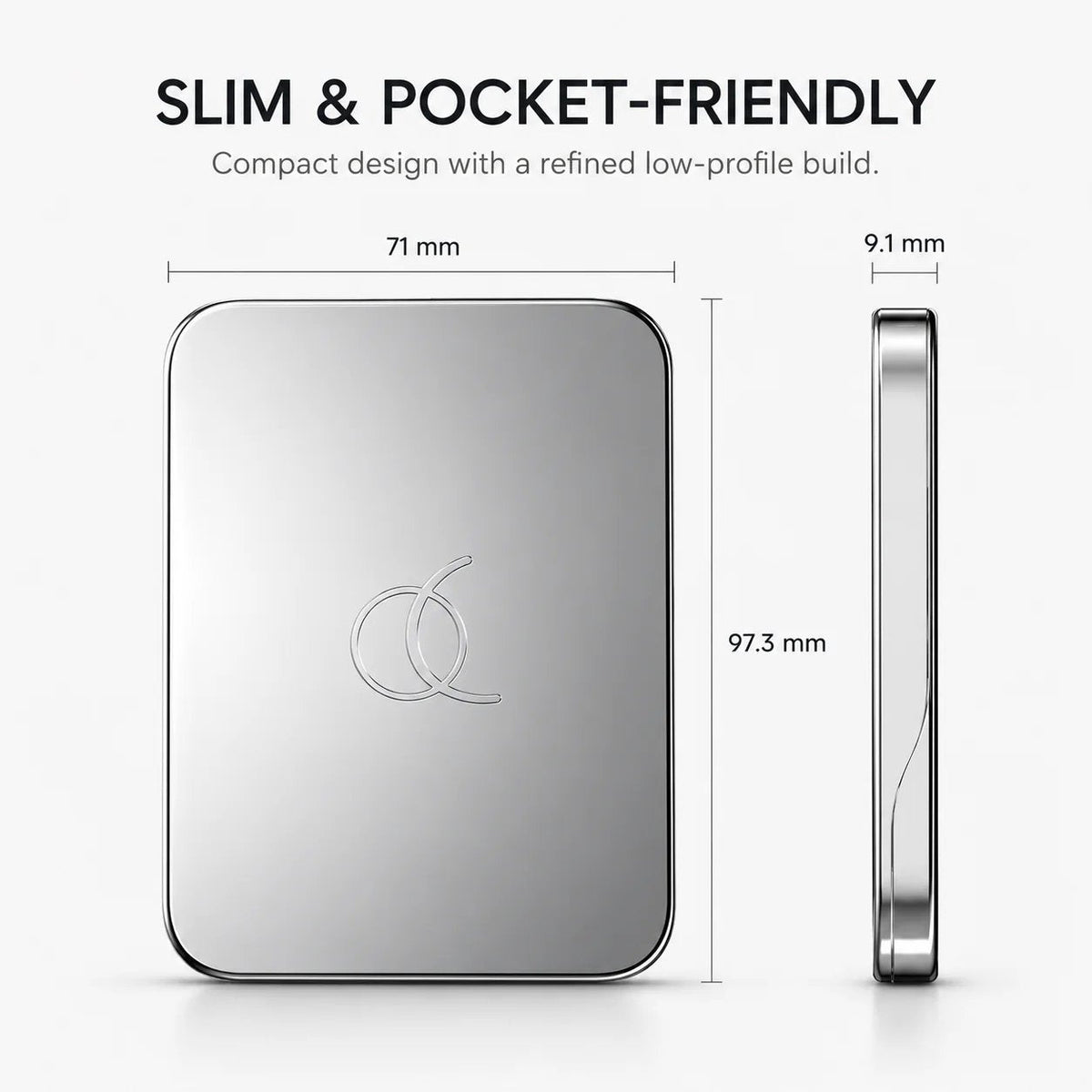 π§² Magnetic Slim Metal Wallet β‘ Quick Card Access & MagSafe Snap-On Card Holder