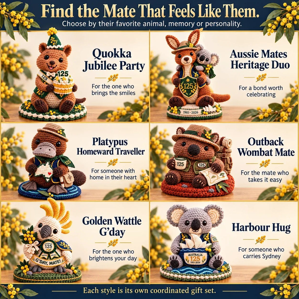 β³ Last Day 49% OFF β π¦πΊ Australia 125th Anniversary Crochet Keepsake | Intricate 3D Crochet Work β’ Gift-Ready Box π