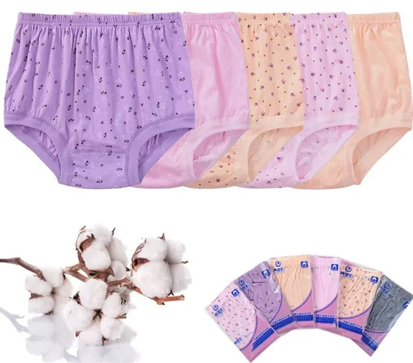 π₯ New High-Waist Ladies Cotton Panties Plus Sizes