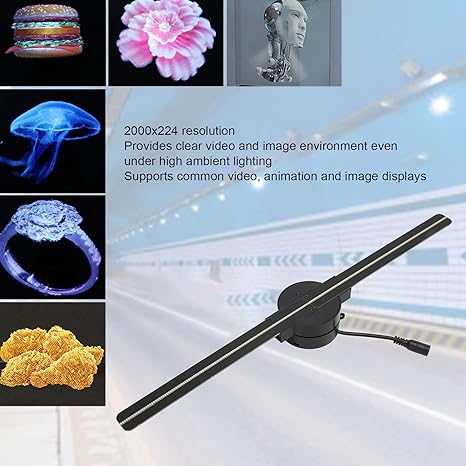 (🎅Xmas Sale) - 🎄3D Hologram LED Fan Projector ✈️Free Shipping