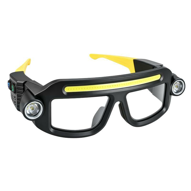 Rechargeable LED Headlamp Glasses - Hand-Wave Sense, Type-C USB Charging π¦
