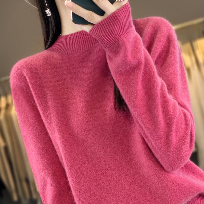 Women's cashmere sweater, 100% wool, say goodbye to static electricity - buy two and get free shipping!