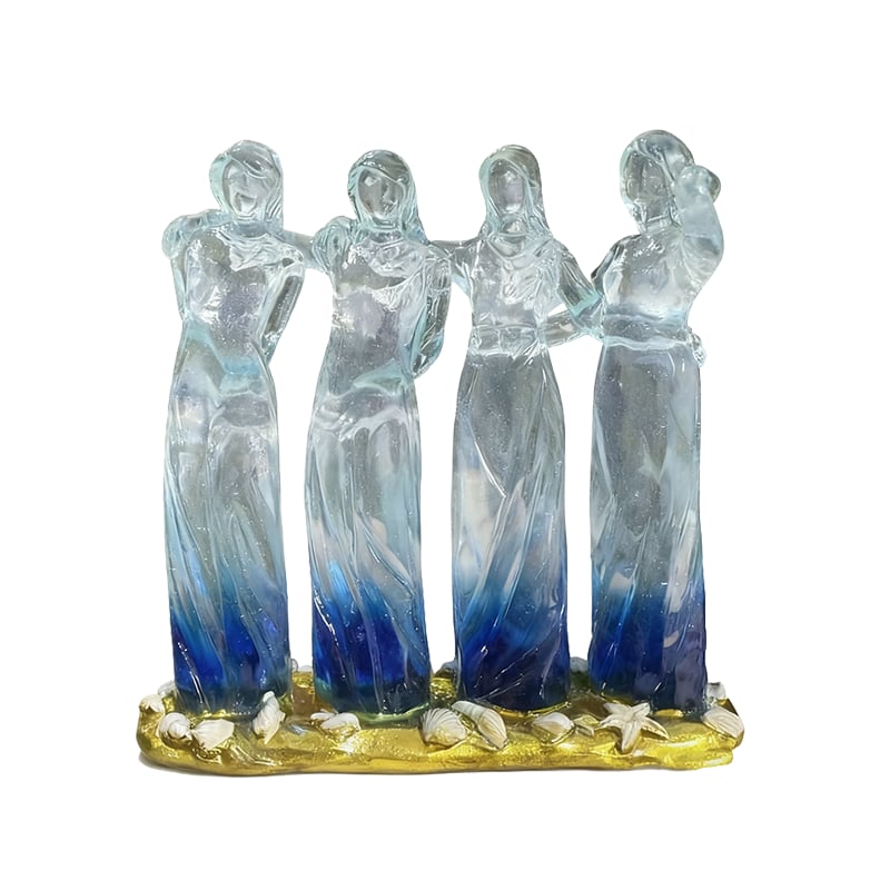 👩🏻🤝👩🏻Sisters by My Side, Celebrates Friendships Three Sisters Sculpture🎁Thanksgiving Day, Christmas, birthday gifts