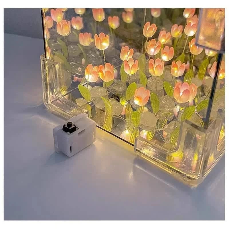 Craft Your Own Floral Glow-DIY Flower Lamp Kit(Tutorial included)