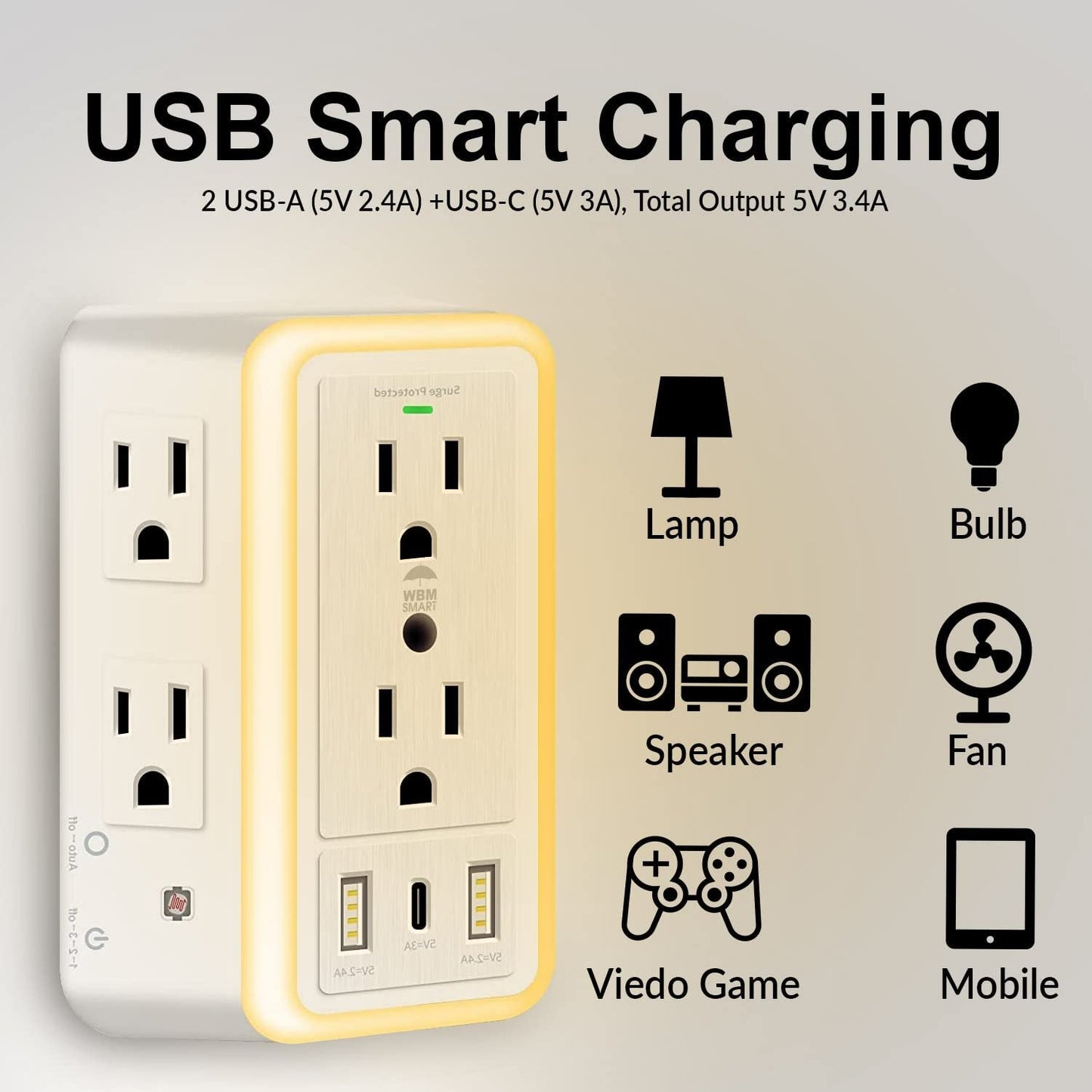 ✨Hot sale 🔥 Multi Plug Outlet Surge Protector