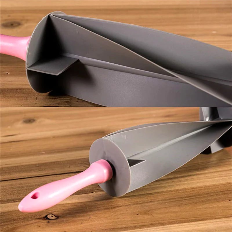 Multi-purpose rolling pin for cutting dough