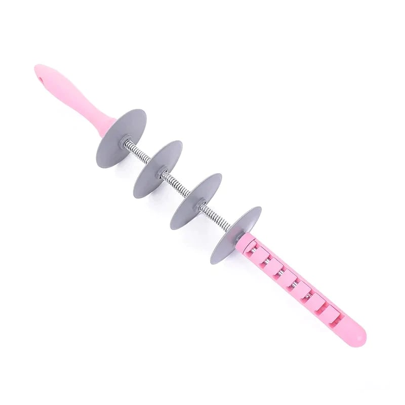 Multi-purpose rolling pin for cutting dough