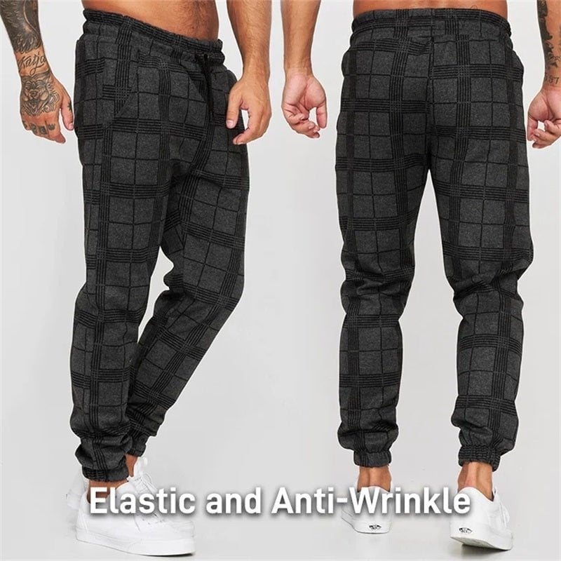 Men's Plaid Casual Pants-Buy two and get free shipping!