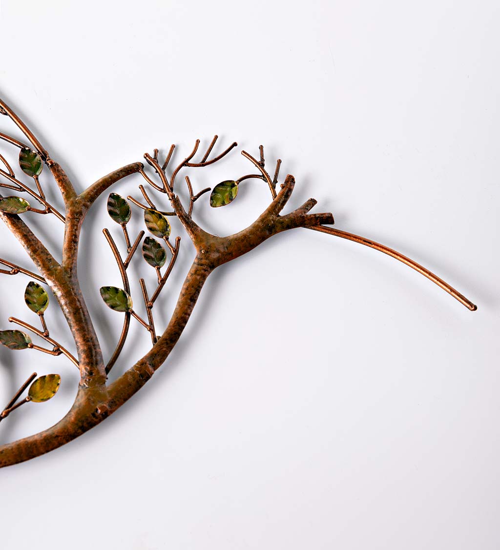 🔥HOT SALE 49% OFF - Hummingbird with Branches Metal Wall Art
