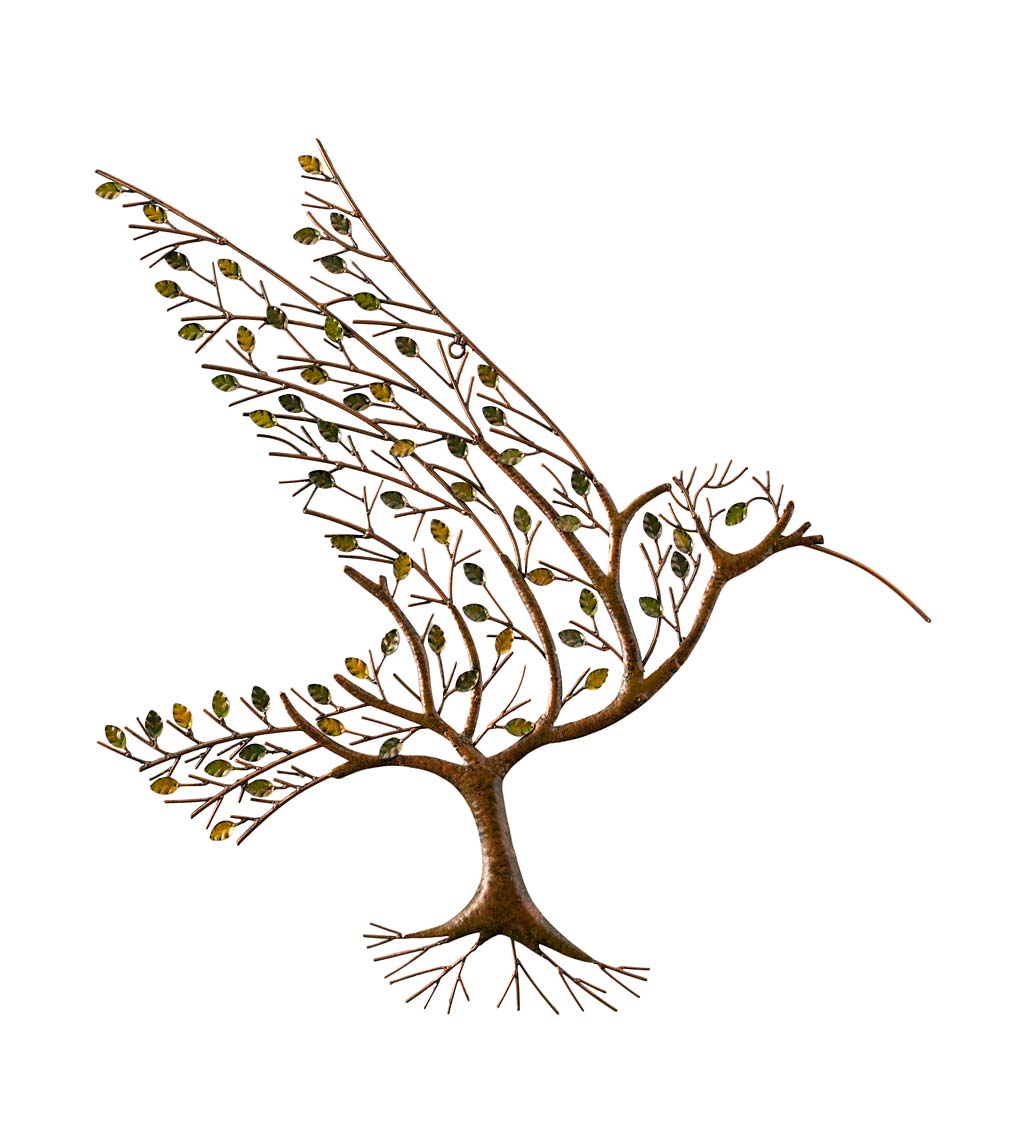 🔥HOT SALE 49% OFF - Hummingbird with Branches Metal Wall Art