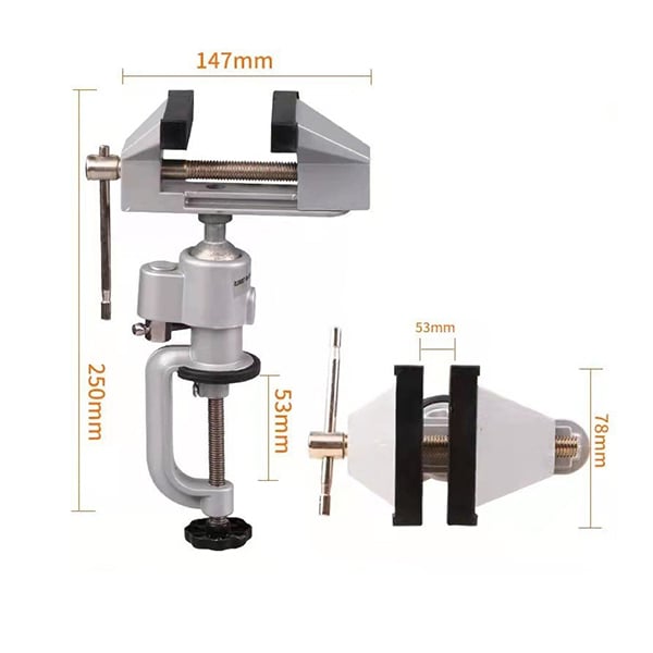 Electric Grinder Electric Drill Universal Rotating Fixed Bracket Vise Shelf