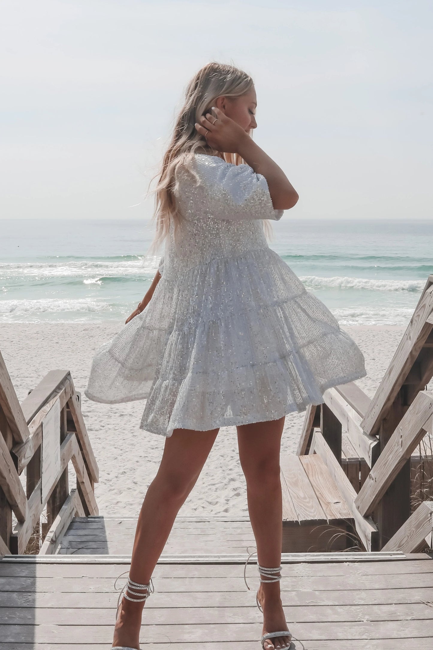 🎁✨Sequin Baby Doll Dress