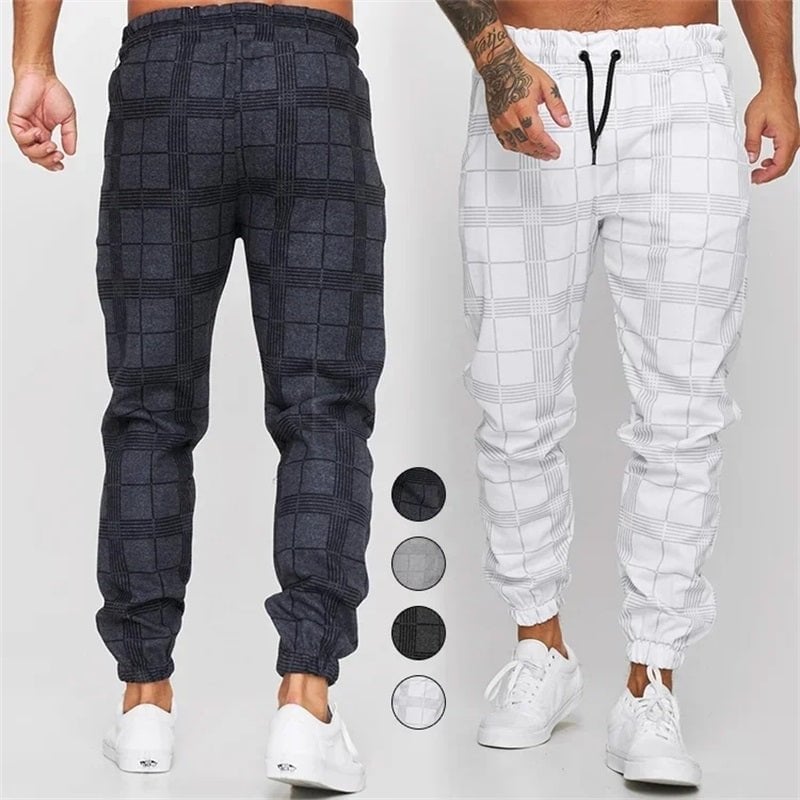 Men's Plaid Casual Pants-Buy two and get free shipping!