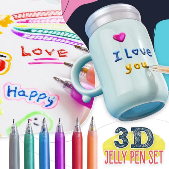 🎄Christmas Pre-sale Promotion🔥3D Jelly Pen Set