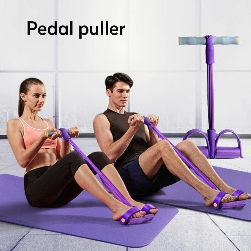 đ„32 Fitness Resistance Bands-4 Tube Pedal Ankle Puller