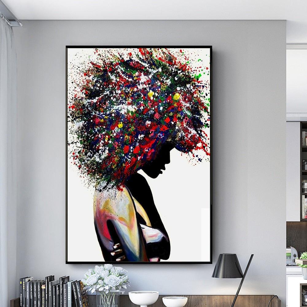 Vibrant Hair Painting