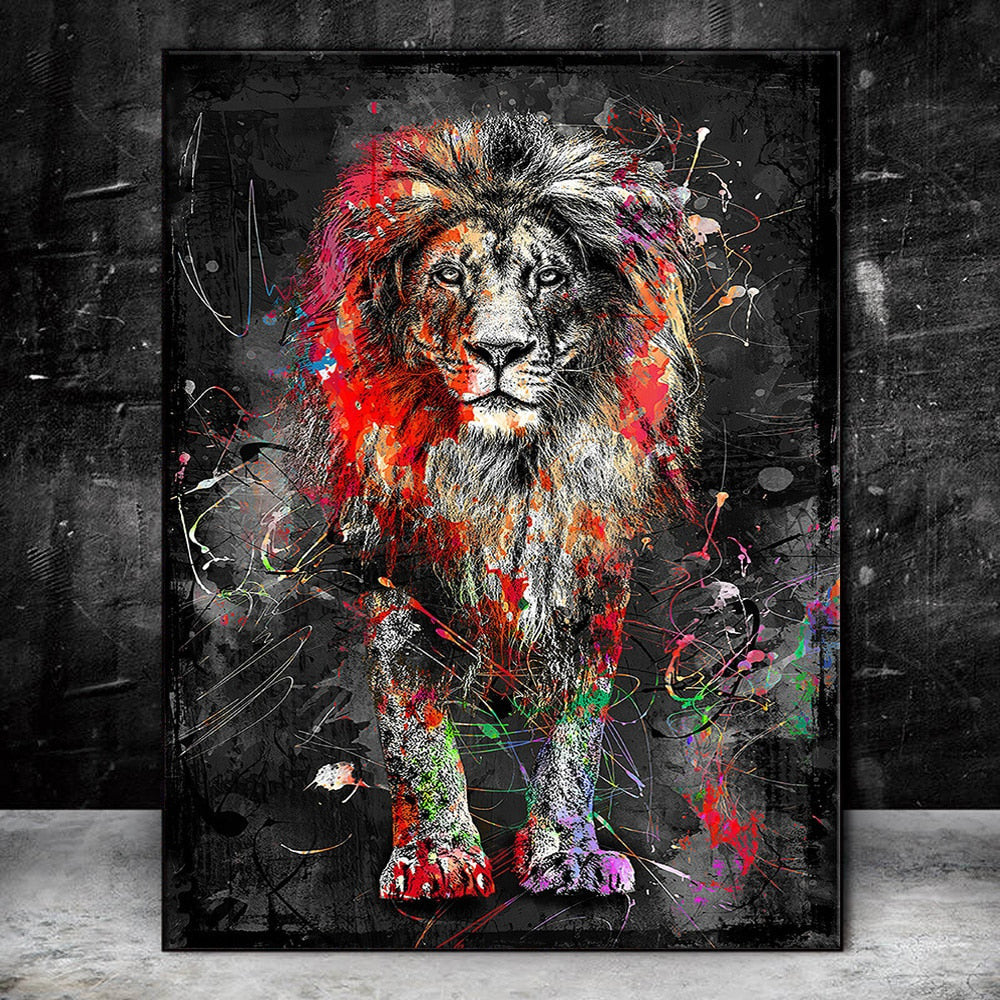Nordic Lion Painting