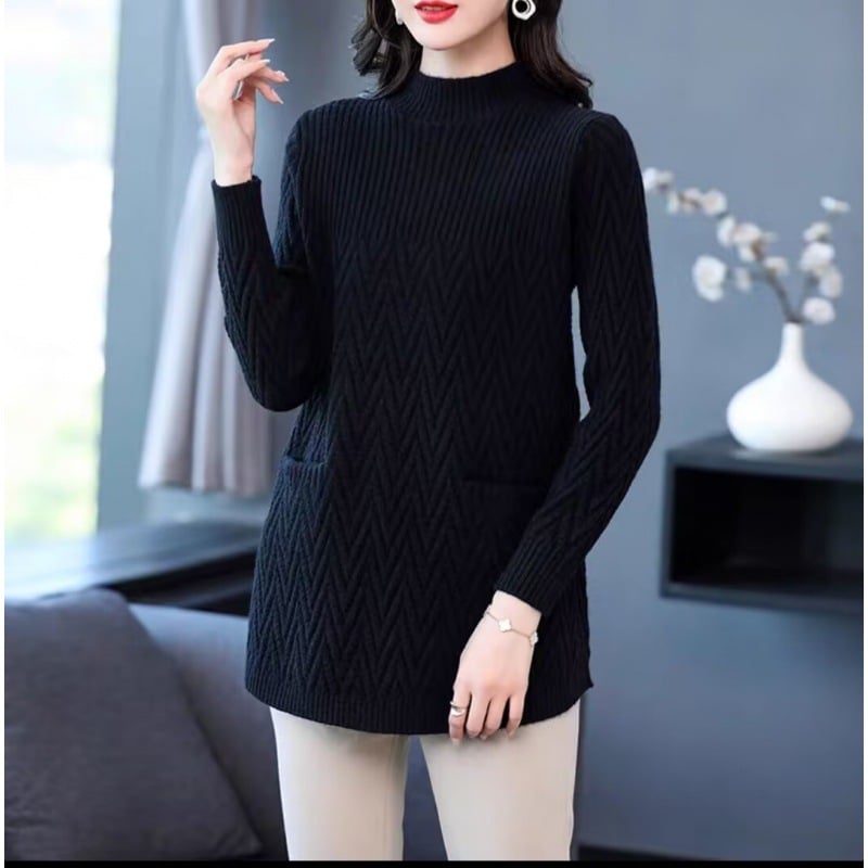 Women's Mid-Length Half Turtleneck Sweater🎊BUY 2 FREE SHIPPING