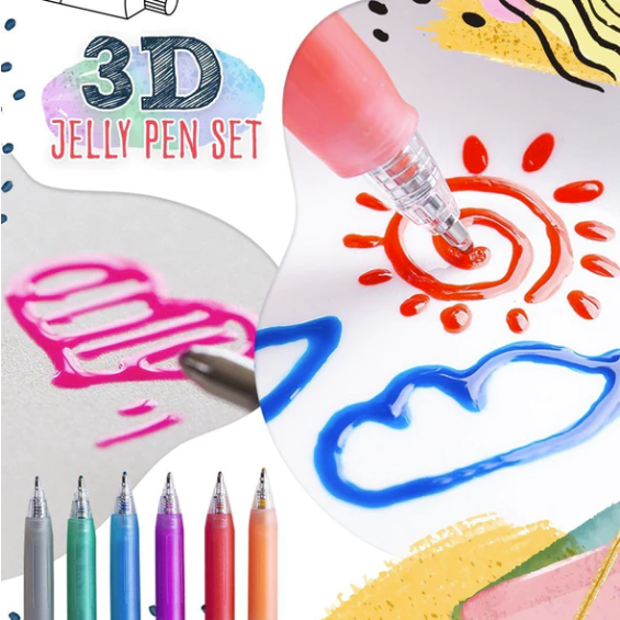 🎄Christmas Pre-sale Promotion🔥3D Jelly Pen Set