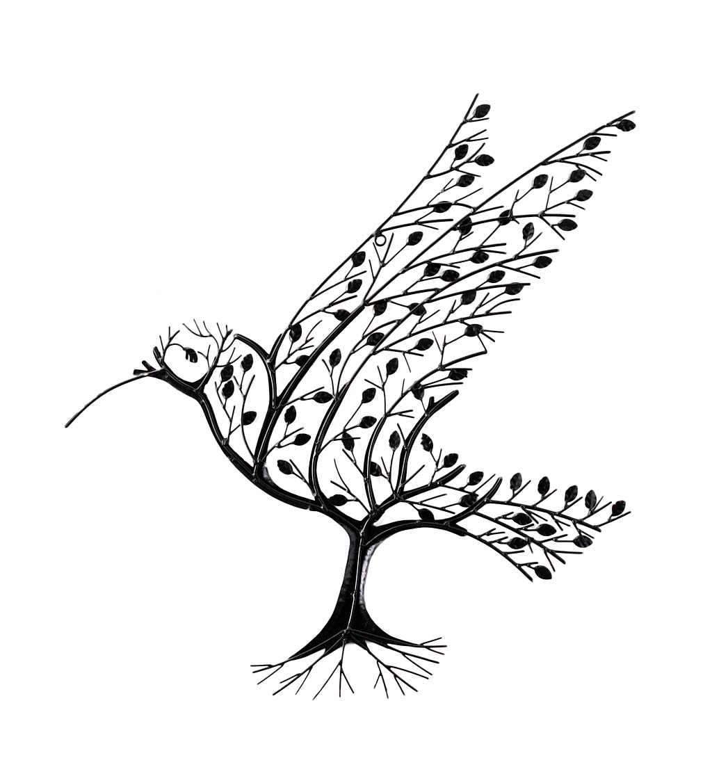 🔥HOT SALE 49% OFF - Hummingbird with Branches Metal Wall Art