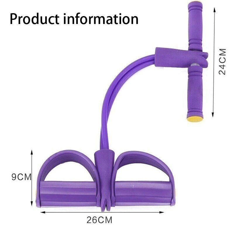 đ„32 Fitness Resistance Bands-4 Tube Pedal Ankle Puller