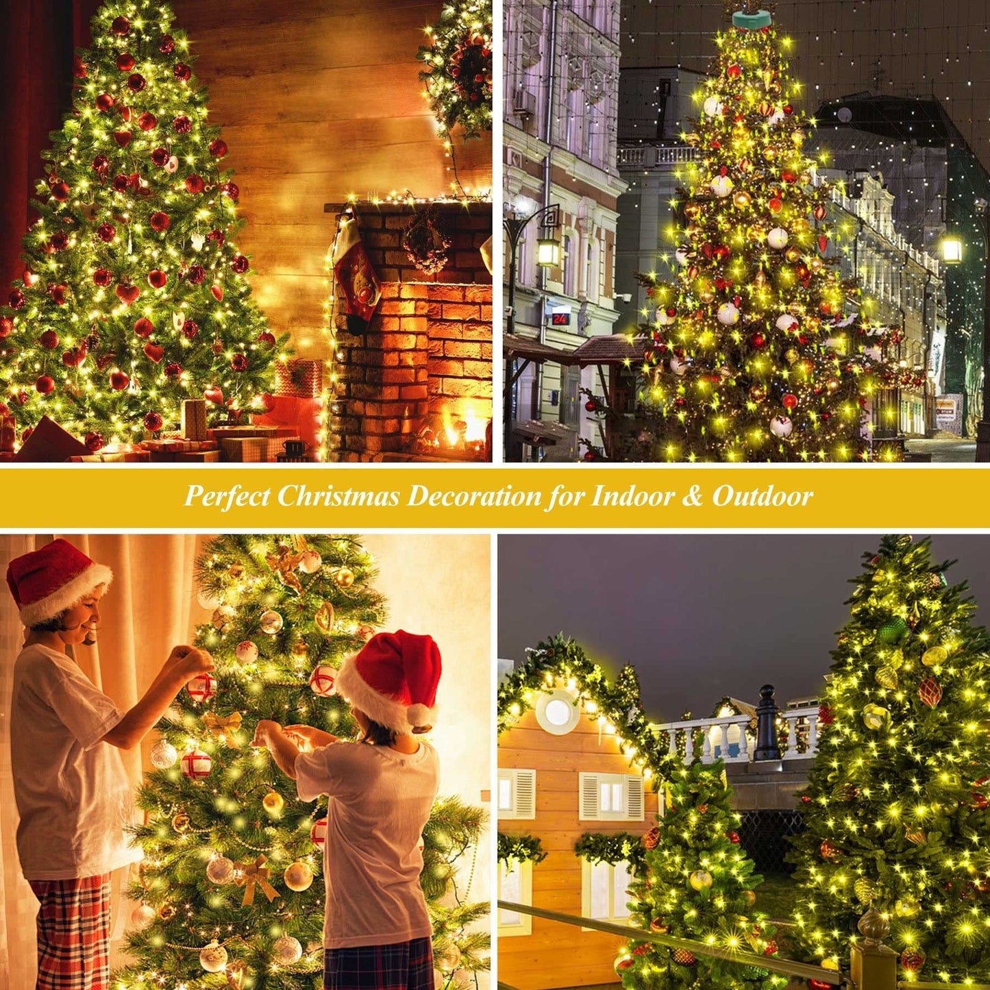 Christmas Pre-sale SALE🎄Christmas Tree Waterfall Lights with Ring