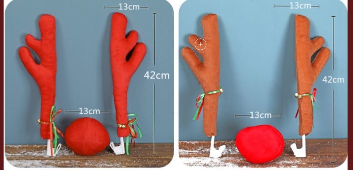 Funny Christmas  Car Antlers Decoration