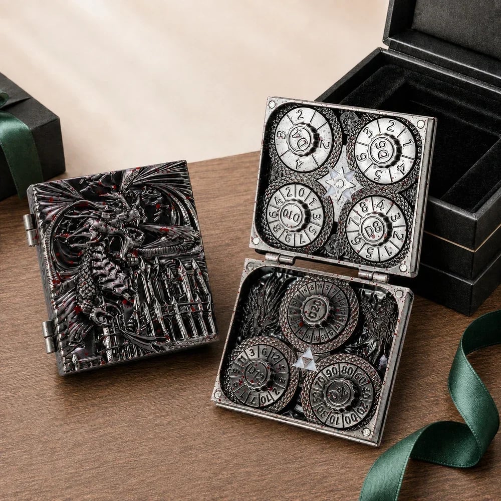 🐉7-in-1 Pocket Spinner DND Dice Set🎲