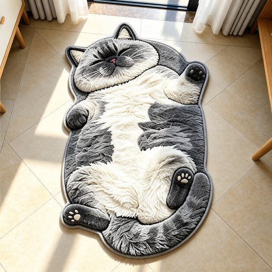 Chubby Tabby Cat Shaped Rug 🐱🤎