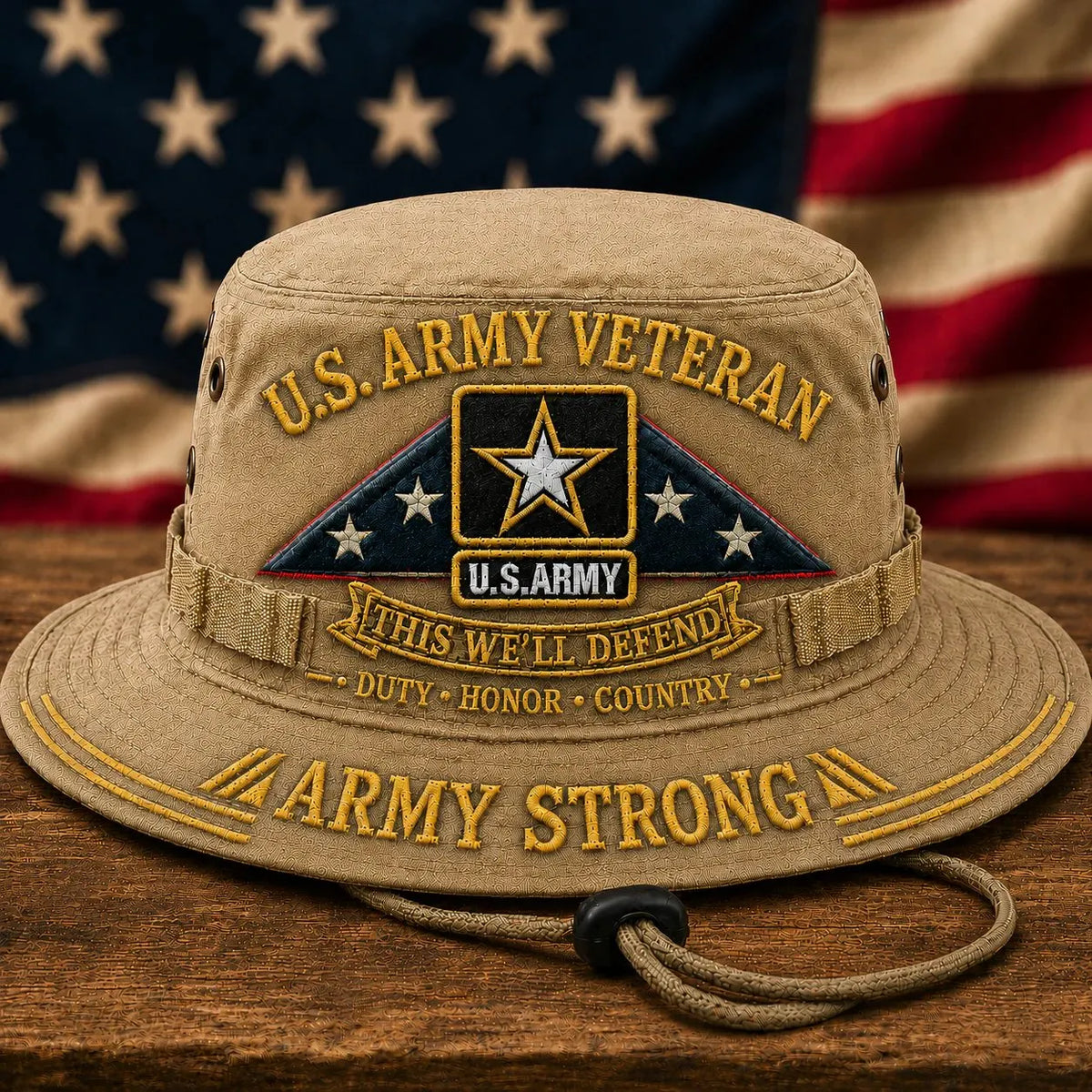 🎖️ U.S. Army Veteran This We’ll Defend Boonie Hat