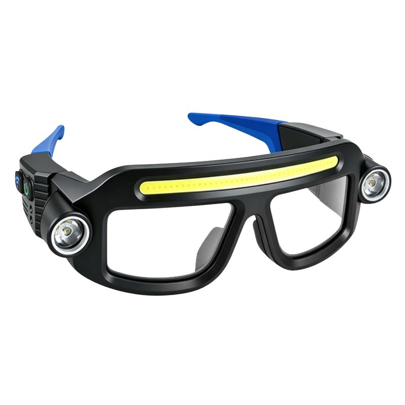💡 Rechargeable LED Headlamp Glasses – Hands-Free Light