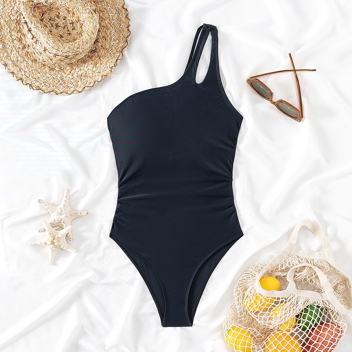 🩱One Shoulder One Piece Swimsuit🏖️