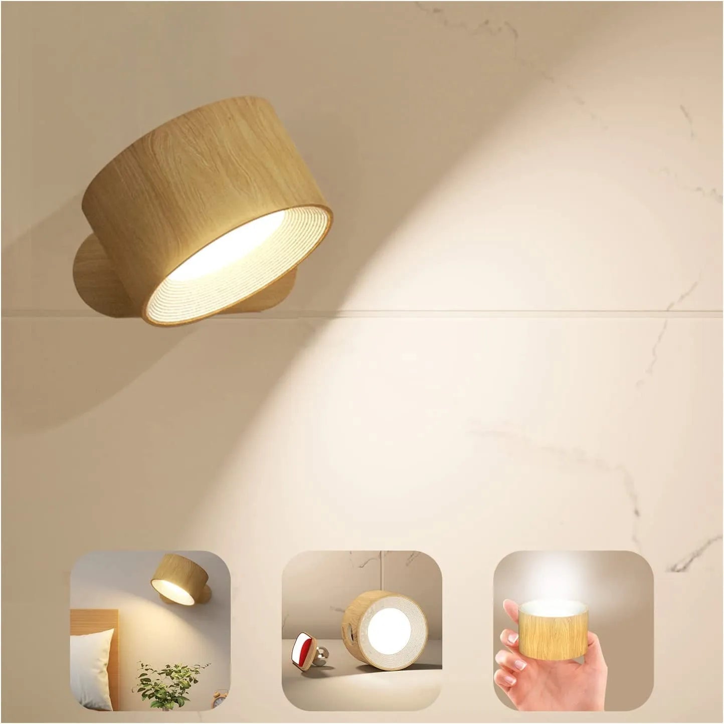1+1 FREE |  Wireless rechargeable wall light