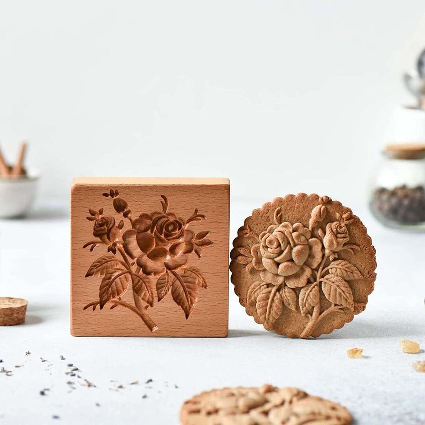 (🎁Last day limited sale - 49% off🎁)Wood patterned Cookie cutter - Embossing Mold For Cookies